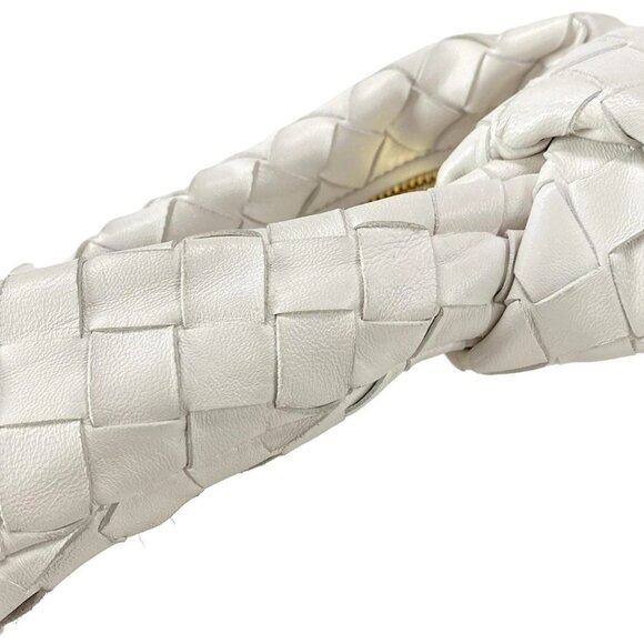 Auth BOTTEGA VENETA Mini The Jodi - White Leather B********* Handbag - Picture 9 of 16